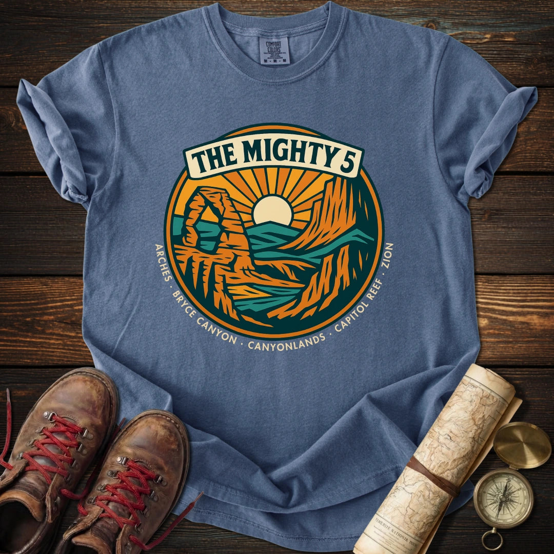 Vintage Utah Mighty 5 Panorama T-Shirt