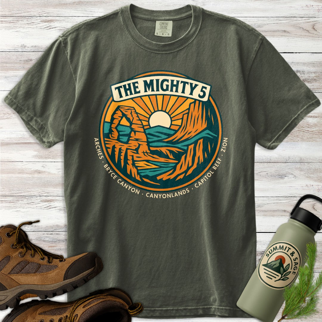 Vintage Utah Mighty 5 Panorama T-Shirt