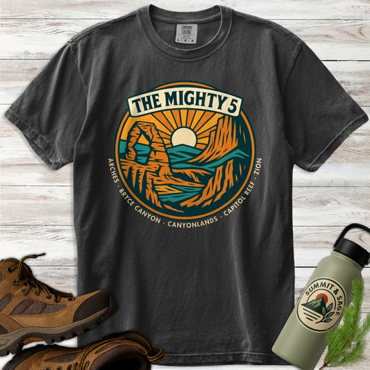 Vintage Utah Mighty 5 Panorama T-Shirt