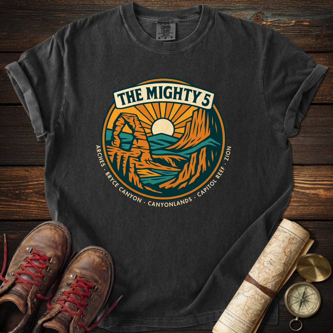 Vintage Utah Mighty 5 Panorama T-Shirt