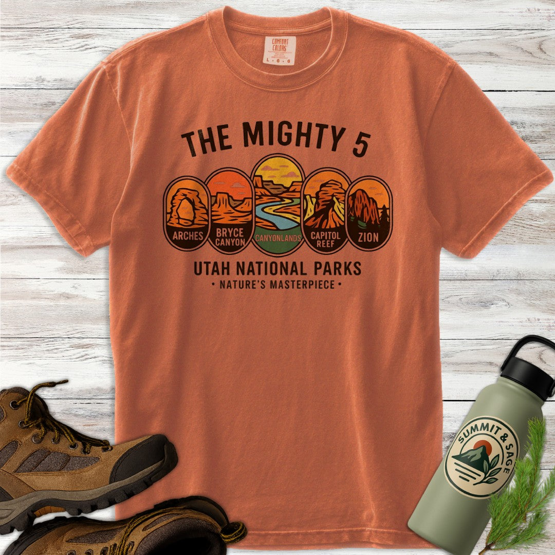 The Mighty 5 Park Badges T-Shirt