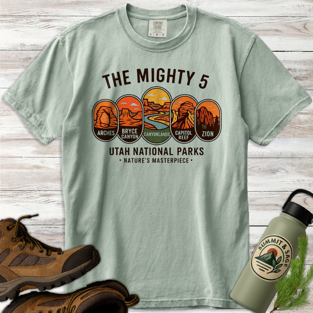 The Mighty 5 Park Badges T-Shirt