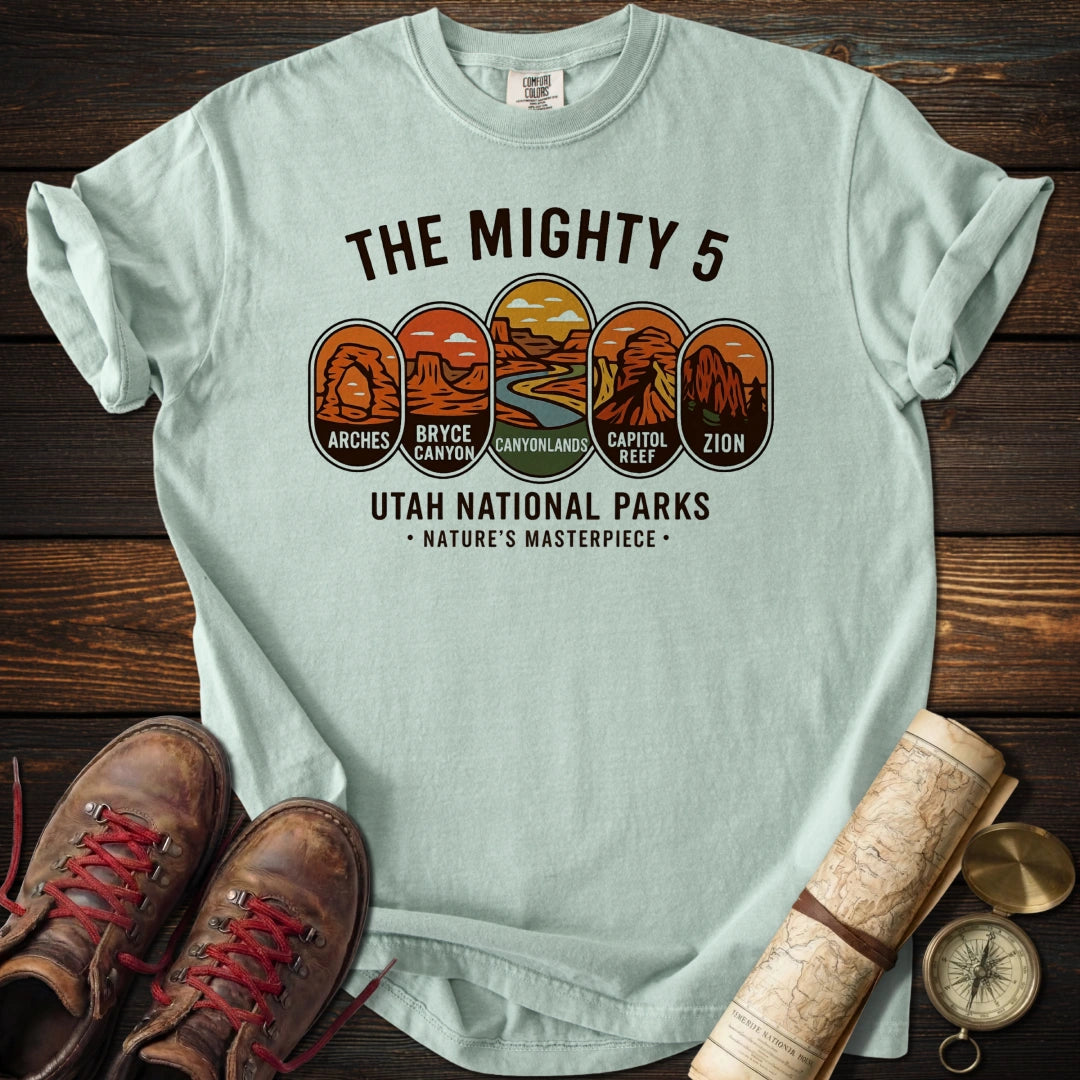 The Mighty 5 Park Badges T-Shirt