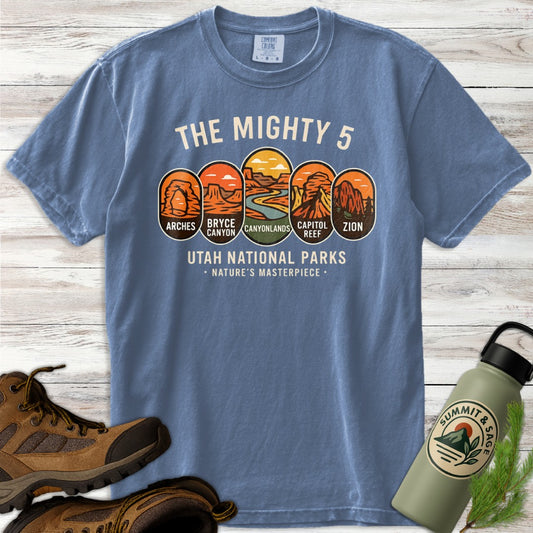 The Mighty 5 Park Badges T-Shirt