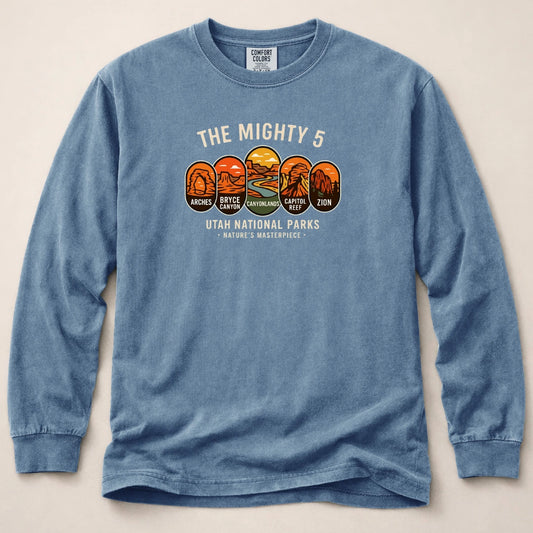 Mighty 5 Badges Long Sleeved T-Shirt