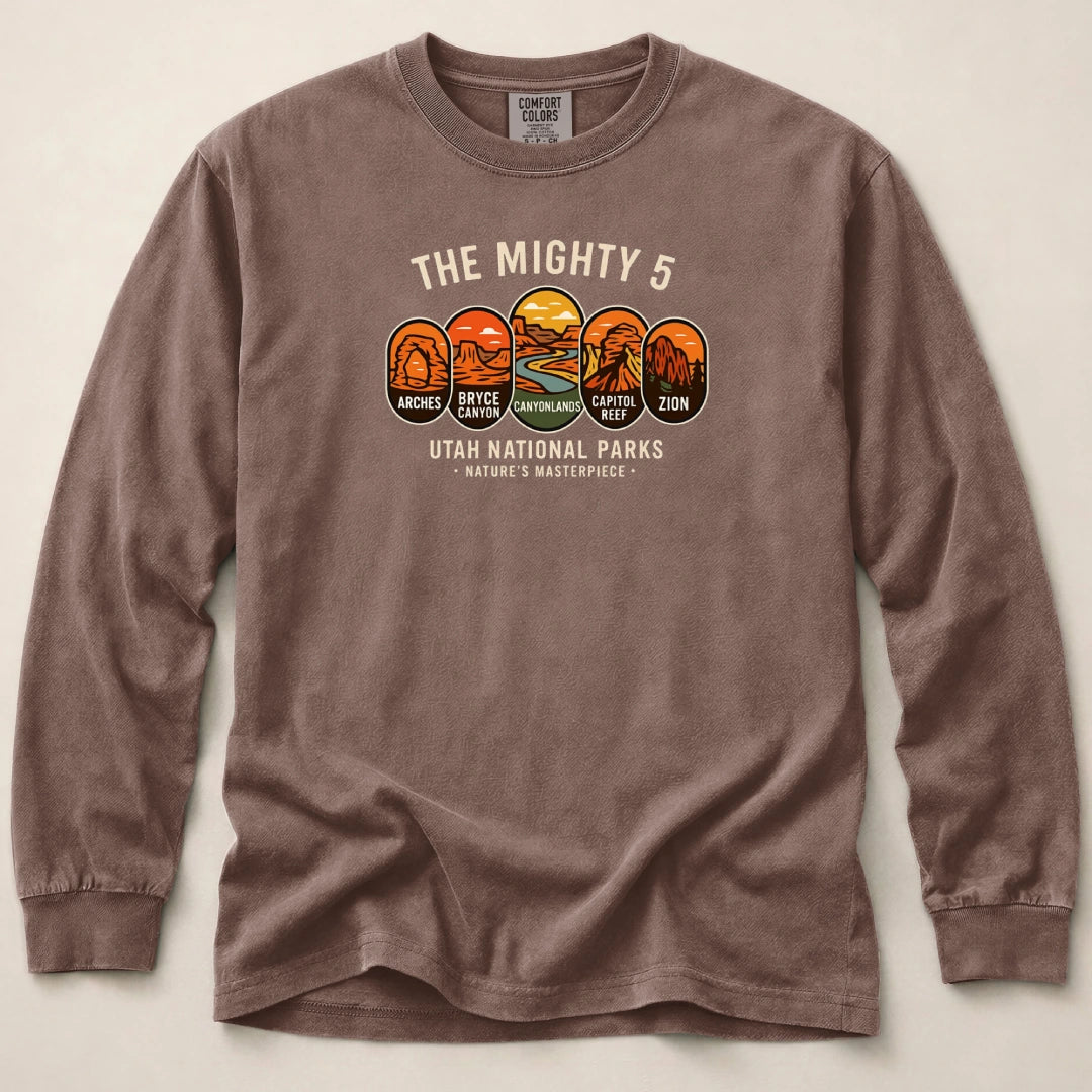 Mighty 5 Badges Long Sleeved T-Shirt