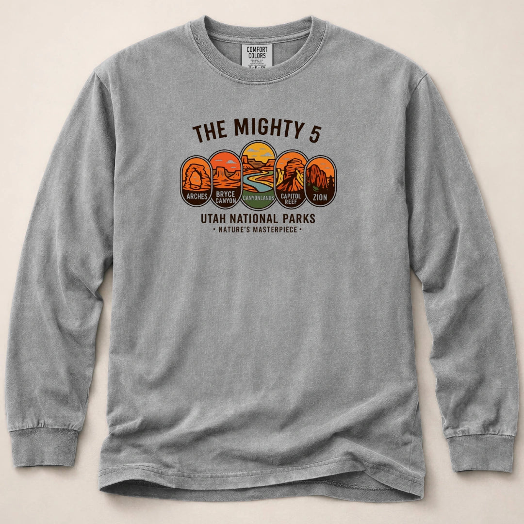 Mighty 5 Badges Long Sleeved T-Shirt