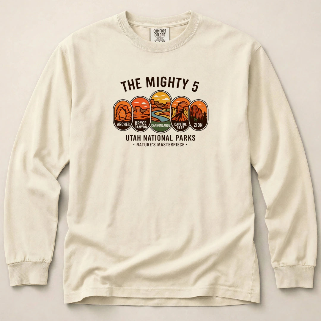 Mighty 5 Badges Long Sleeved T-Shirt