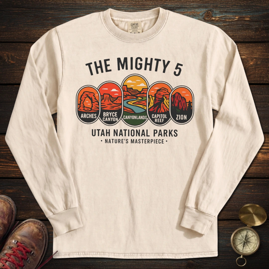 Mighty 5 Badges Long Sleeved T-Shirt