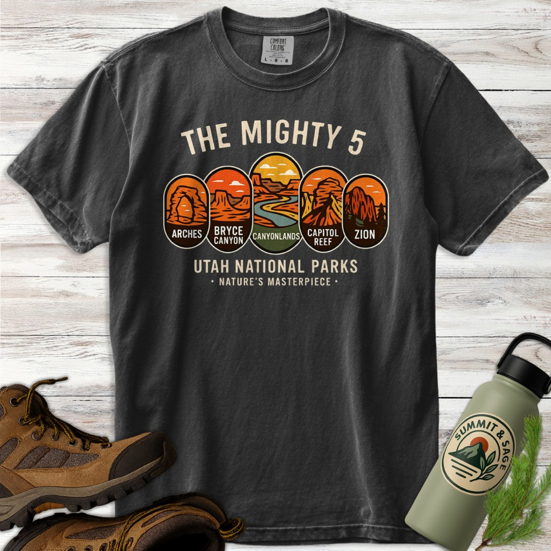 The Mighty 5 Park Badges T-Shirt