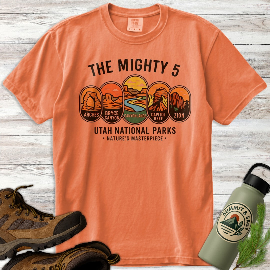 The Mighty 5 Park Badges T-Shirt