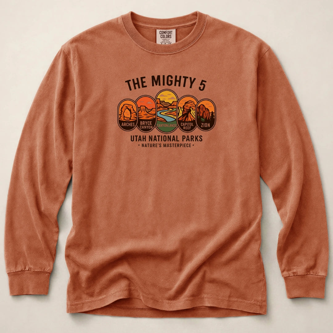 Mighty 5 Badges Long Sleeved T-Shirt