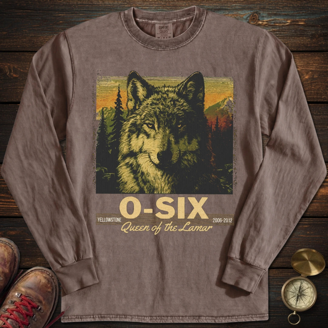 O-Six Yellowstone Wolf Long Sleeved T-Shirt