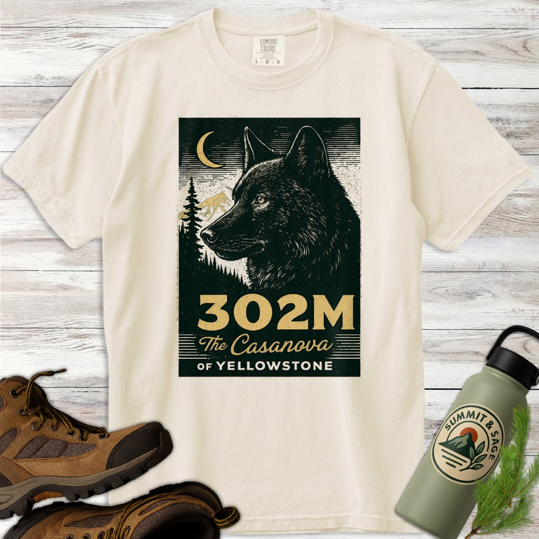 302M Casanova Wolf Yellowstone T-Shirt