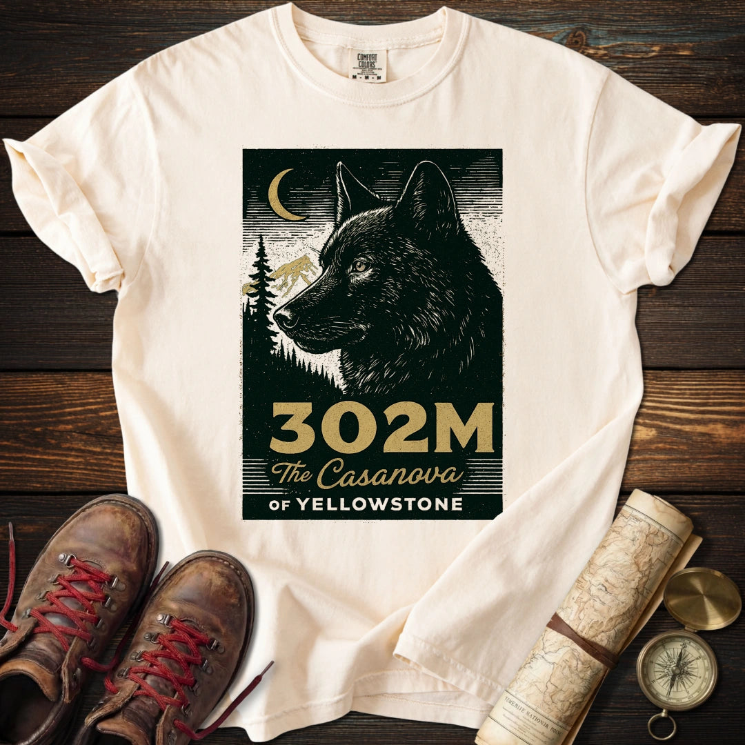 302M Casanova Wolf Yellowstone T-Shirt