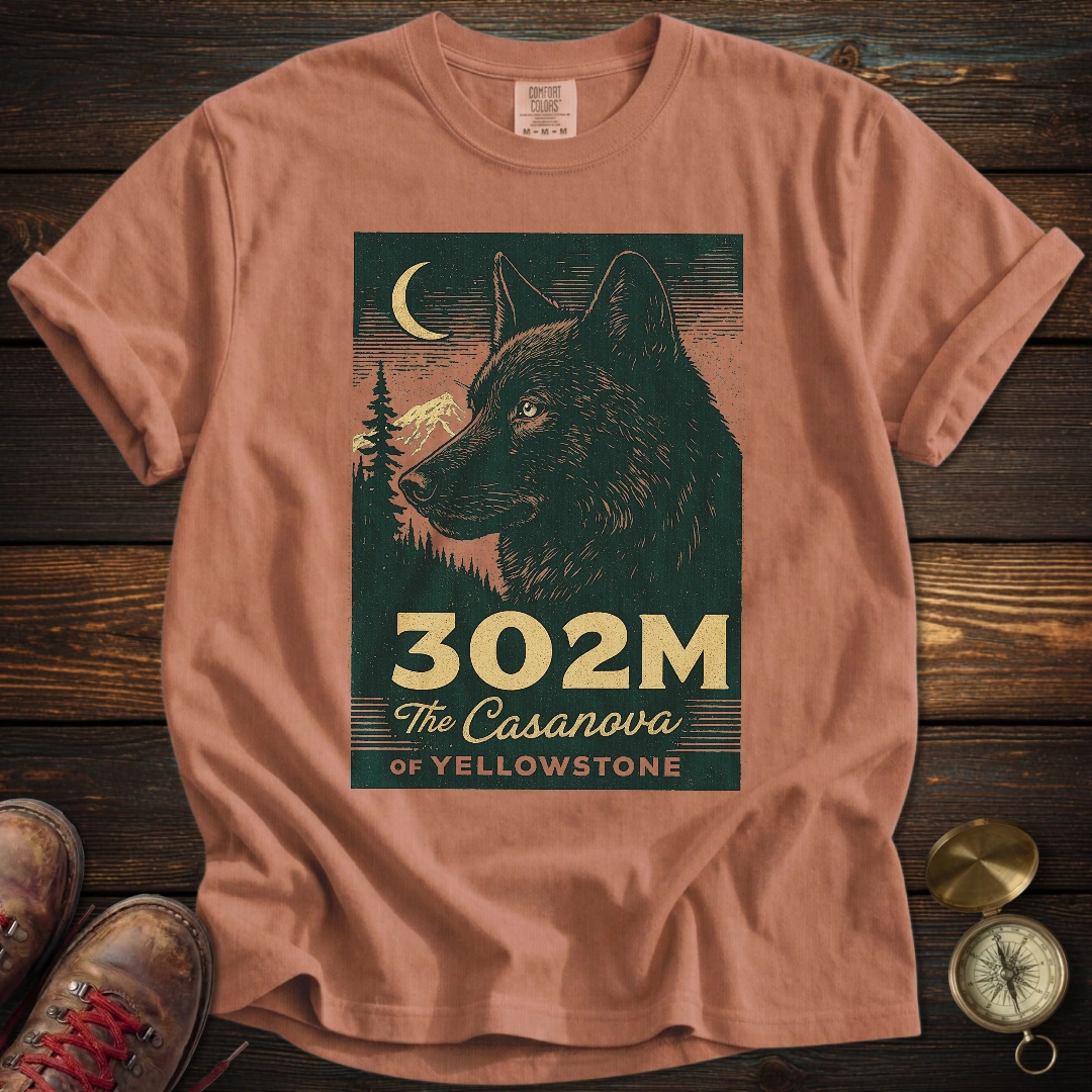 302M Casanova Wolf Yellowstone T-Shirt