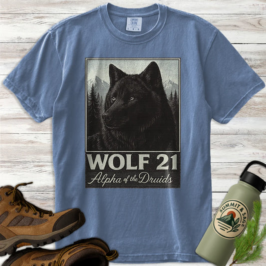Retro Wolf 21 Yellowstone T-Shirt