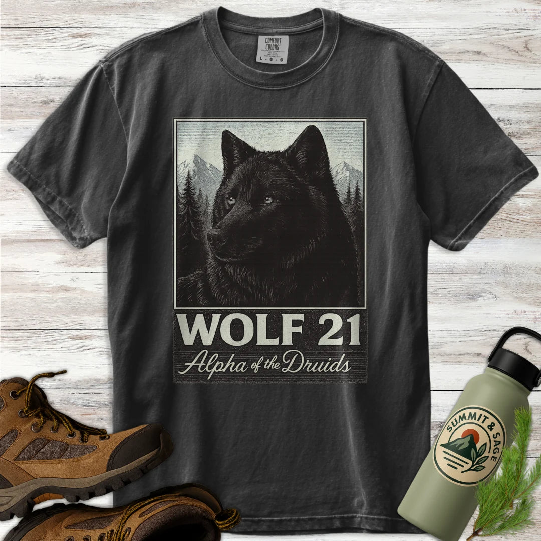 Retro Wolf 21 Yellowstone T-Shirt