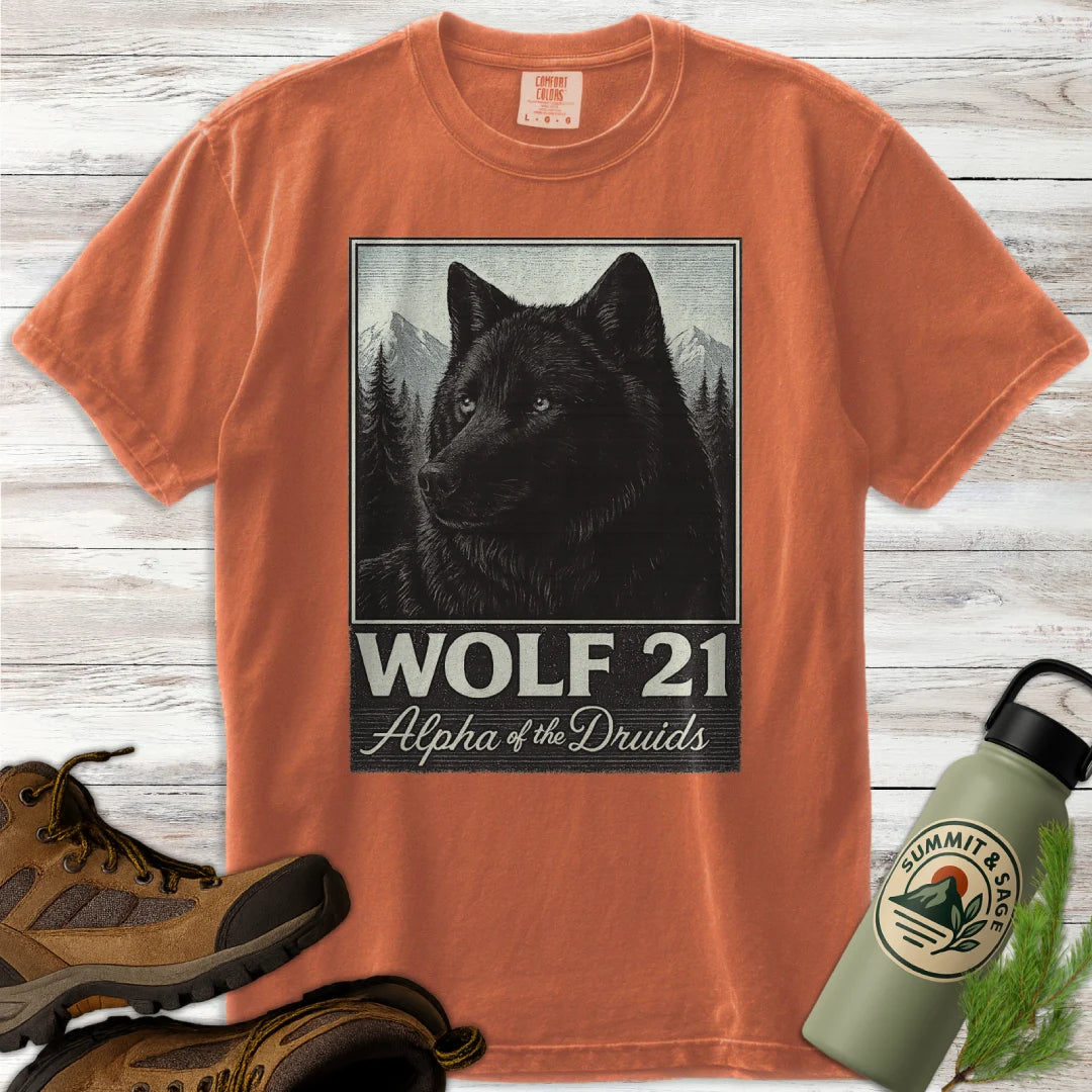 Retro Wolf 21 Yellowstone T-Shirt