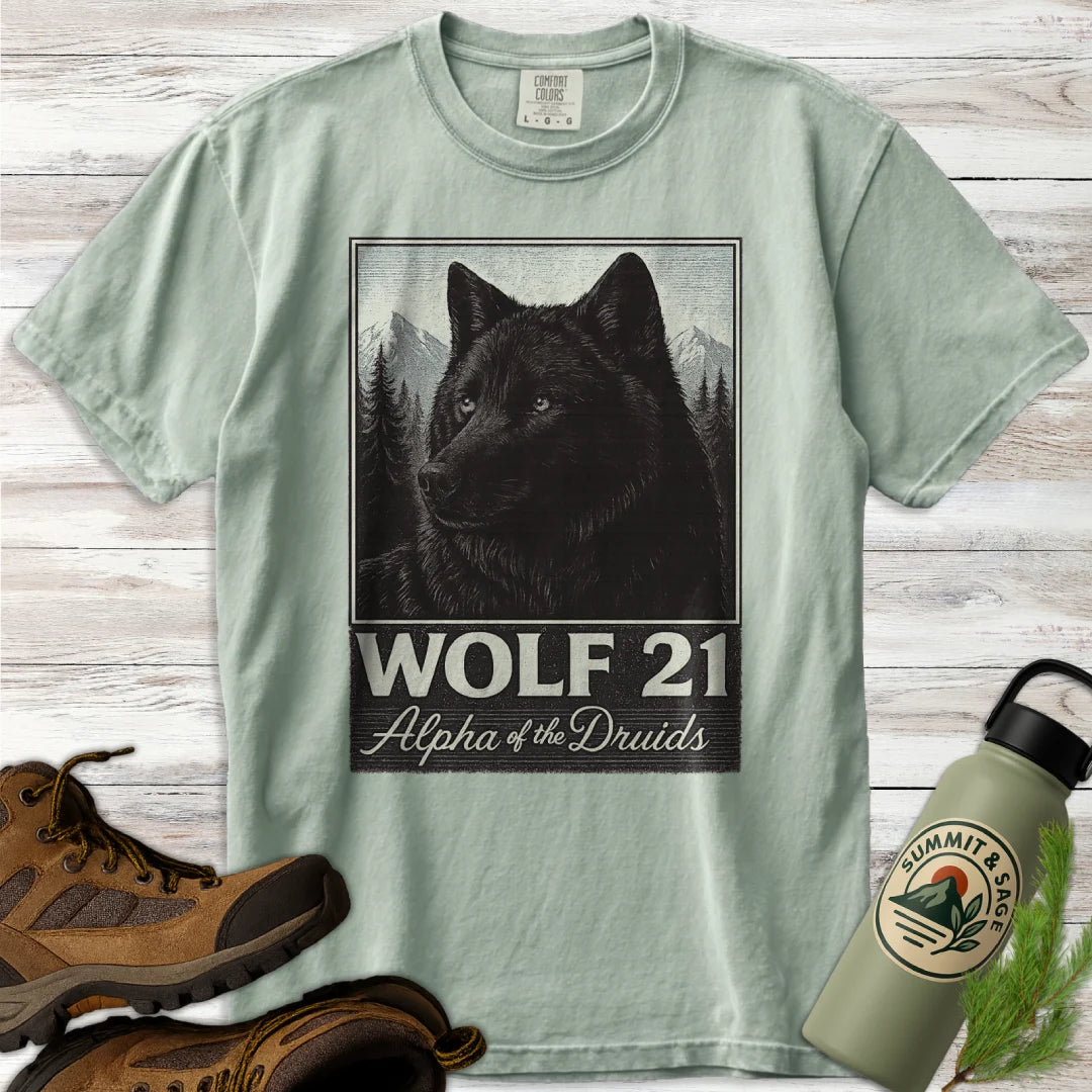 Retro Wolf 21 Yellowstone T-Shirt