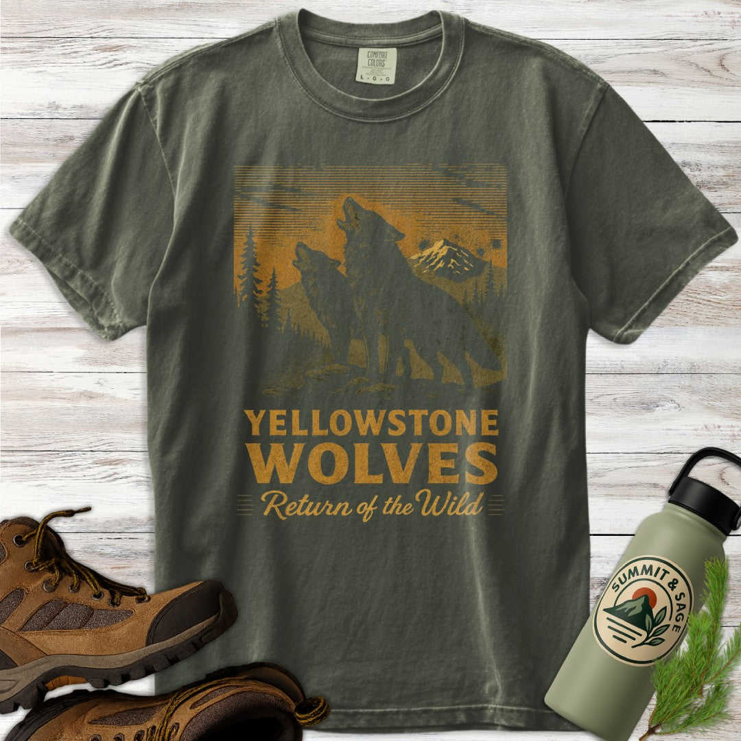 Vintage Yellowstone Wolves T-Shirt