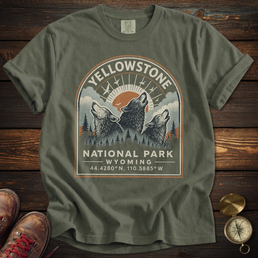 Vintage Yellowstone Wolf T-Shirt