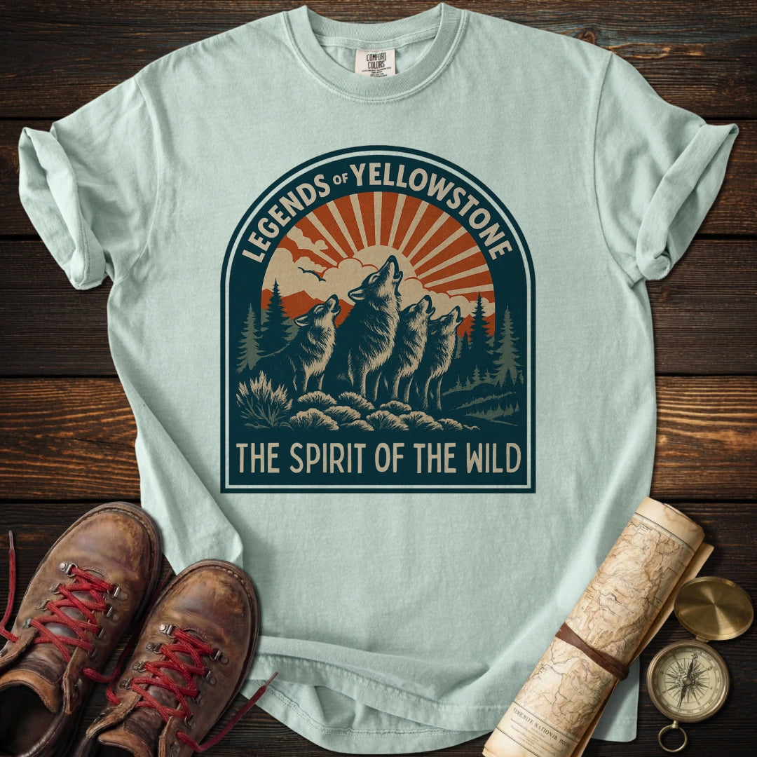 Legends of Yellowstone Wolf T-Shirt