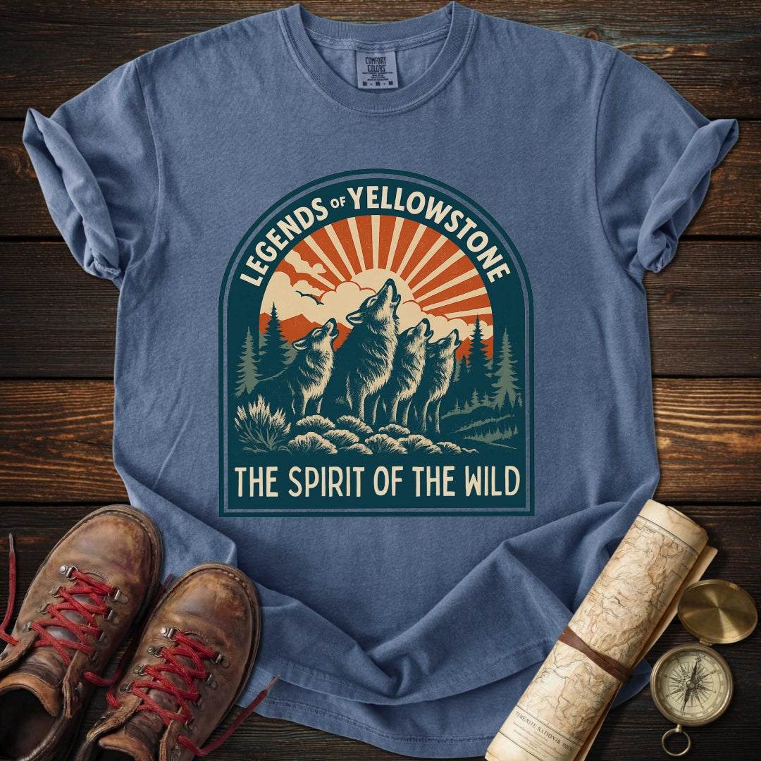 Legends of Yellowstone Wolf T-Shirt
