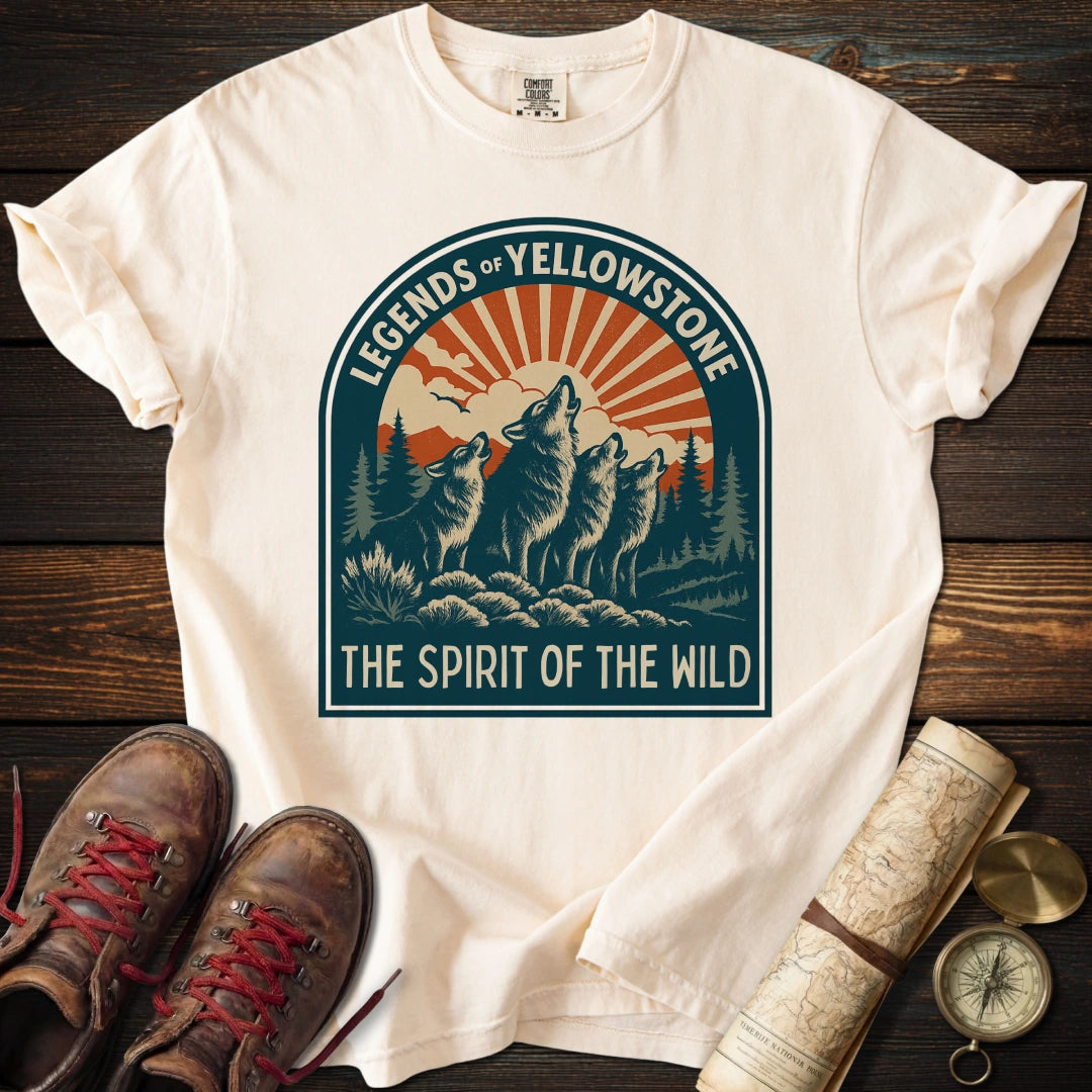 Legends of Yellowstone Wolf T-Shirt