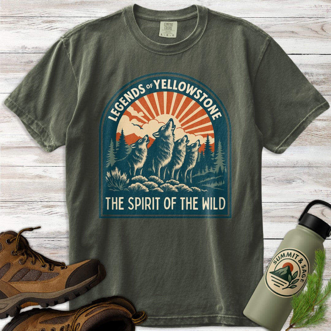 Legends of Yellowstone Wolf T-Shirt