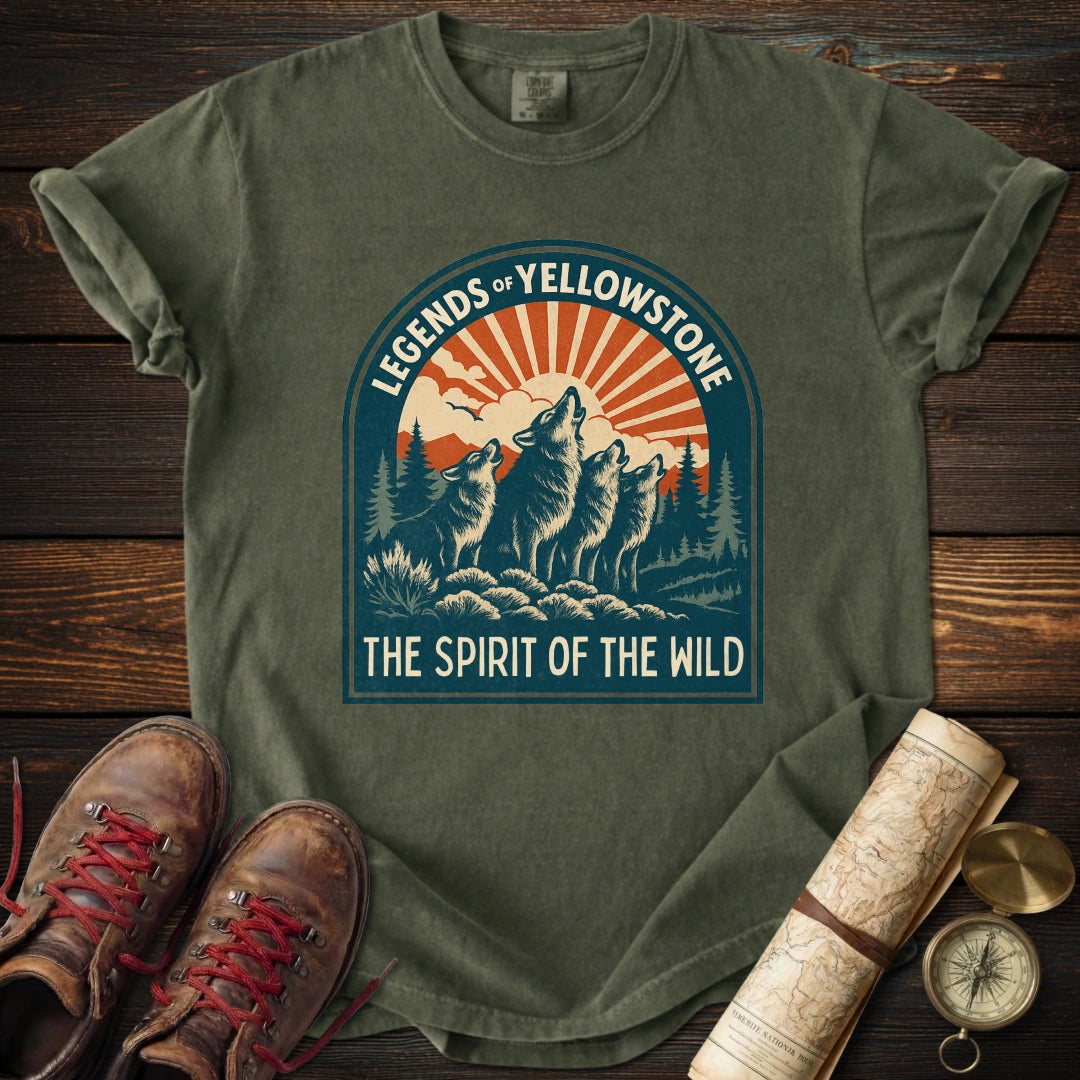 Legends of Yellowstone Wolf T-Shirt