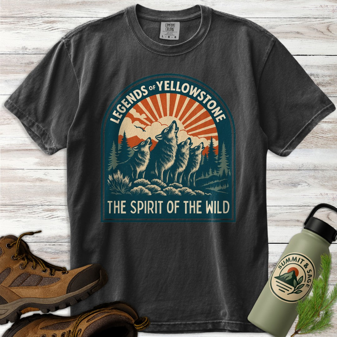 Legends of Yellowstone Wolf T-Shirt