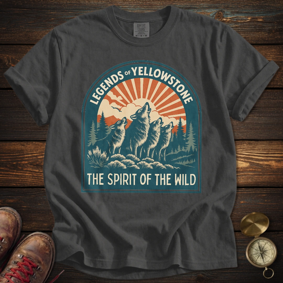 Legends of Yellowstone Wolf T-Shirt