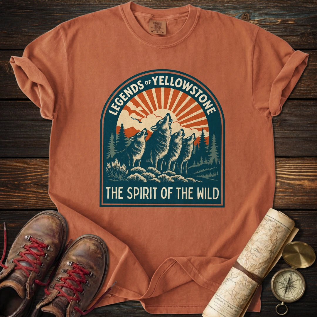 Legends of Yellowstone Wolf T-Shirt