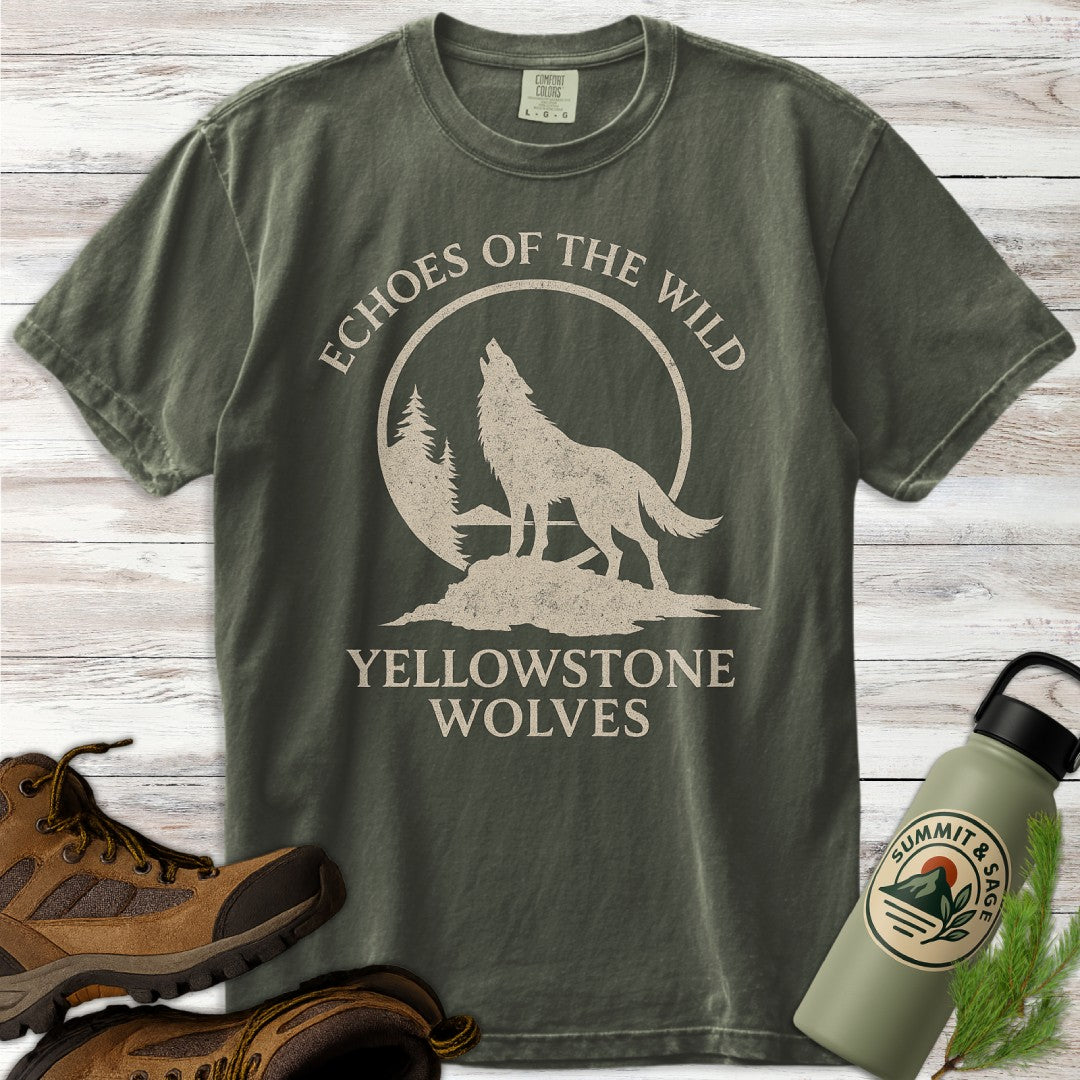 Yellowstone Wolf Silhouette T-Shirt