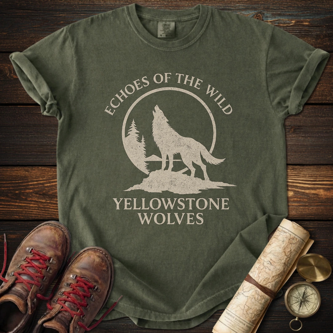 Yellowstone Wolf Silhouette T-Shirt