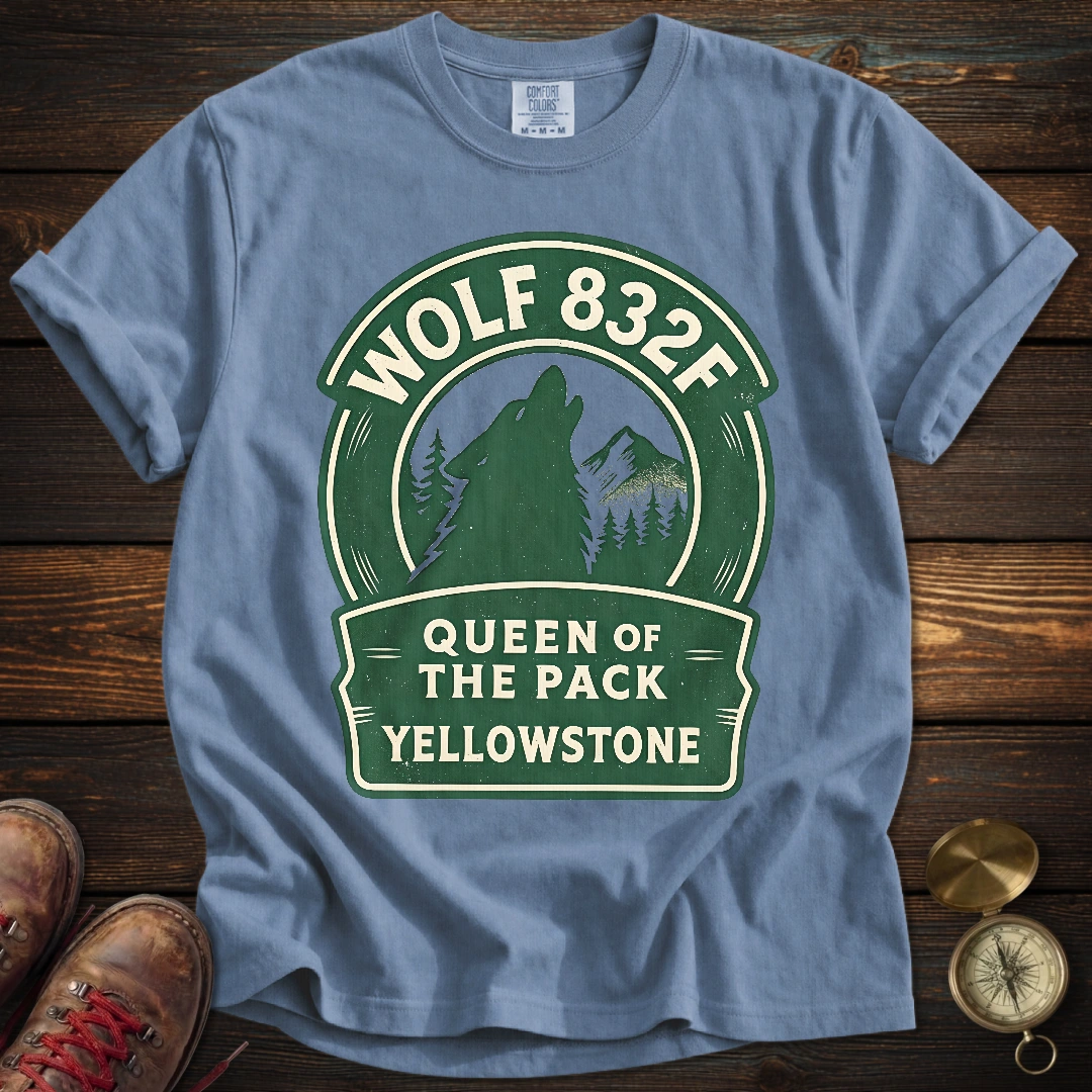 Wolf 832F Yellowstone Badge T-Shirt