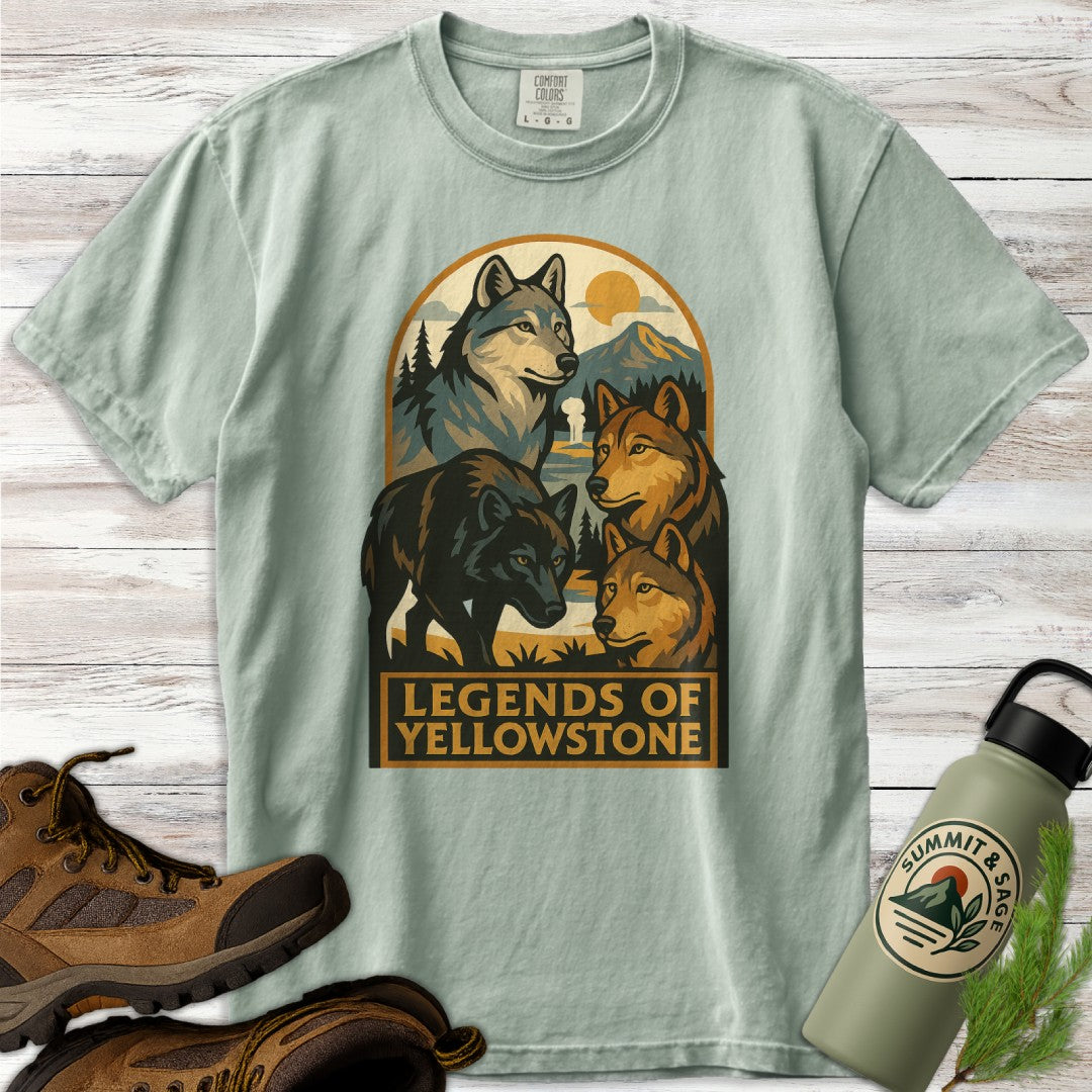 Legends of Yellowstone Wolf T-Shirt