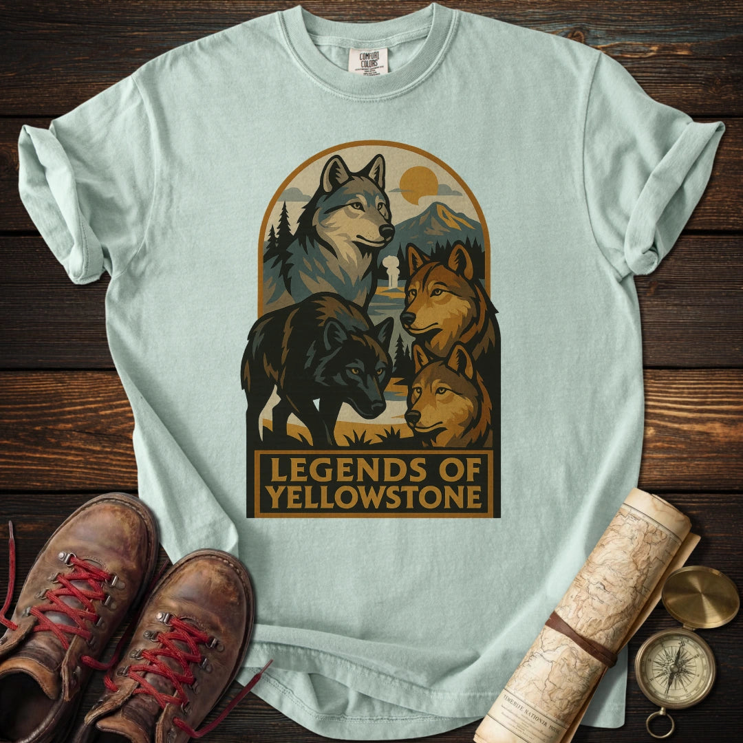 Legends of Yellowstone Wolf T-Shirt
