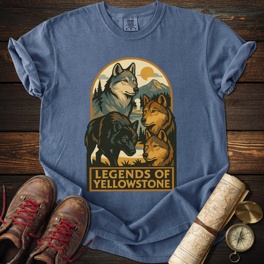 Legends of Yellowstone Wolf T-Shirt