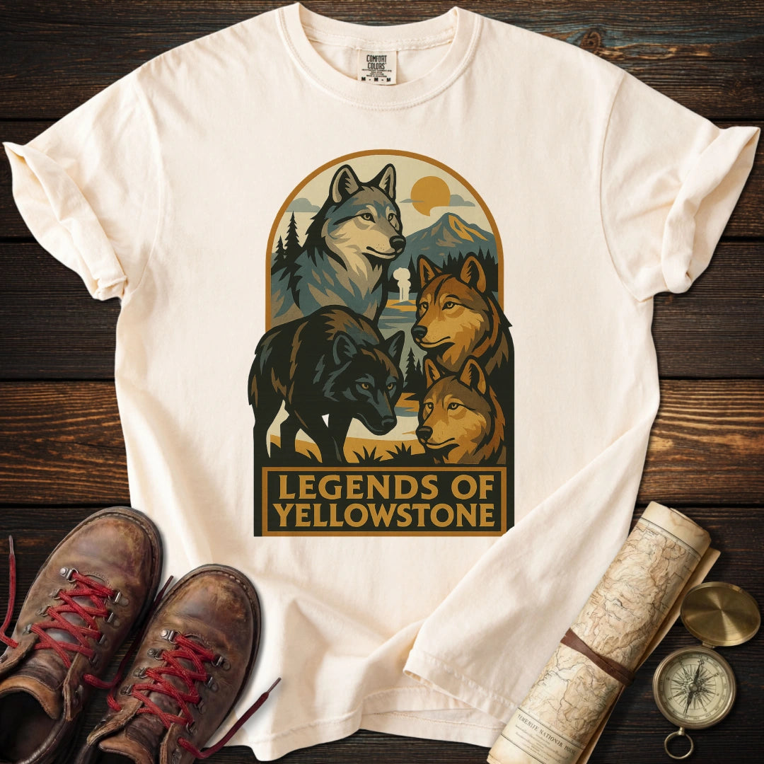 Legends of Yellowstone Wolf T-Shirt