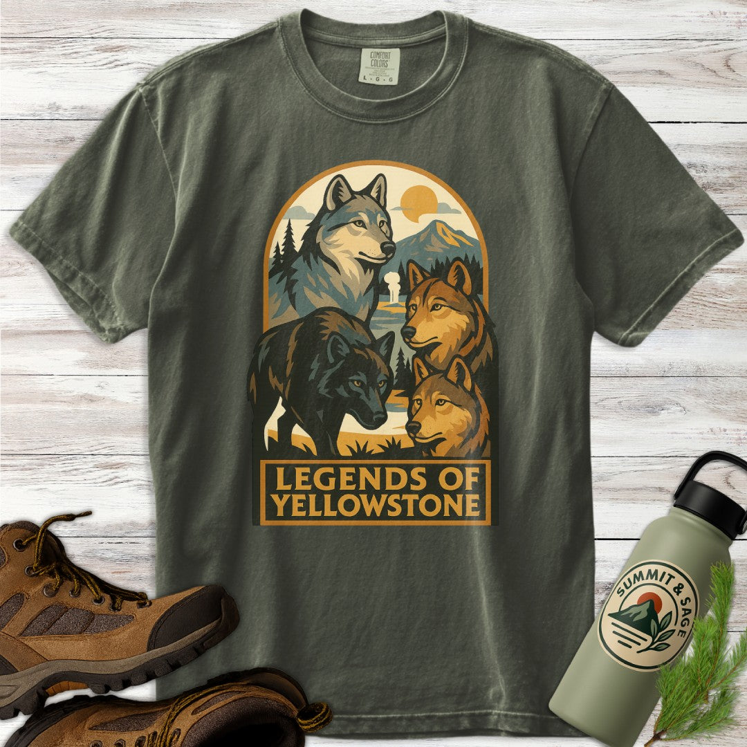 Legends of Yellowstone Wolf T-Shirt