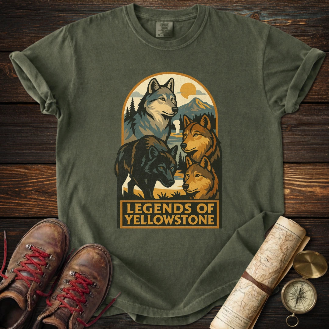 Legends of Yellowstone Wolf T-Shirt