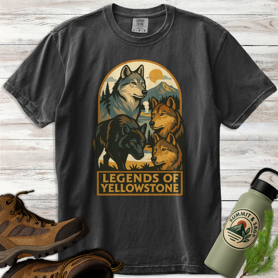 Legends of Yellowstone Wolf T-Shirt