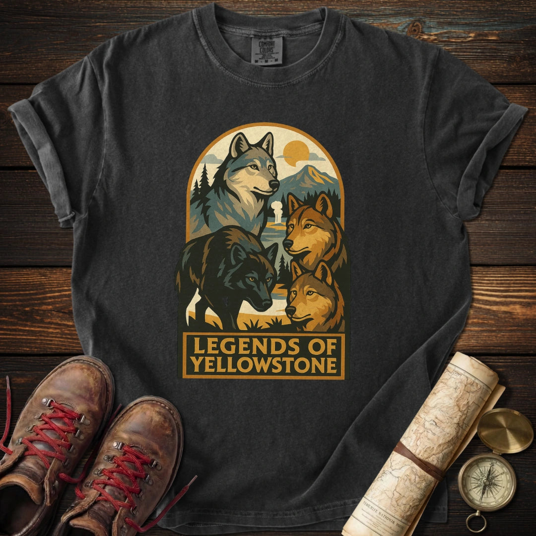 Legends of Yellowstone Wolf T-Shirt