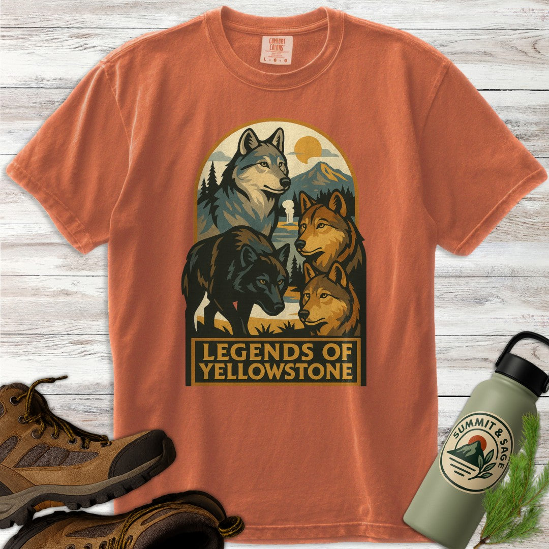 Legends of Yellowstone Wolf T-Shirt