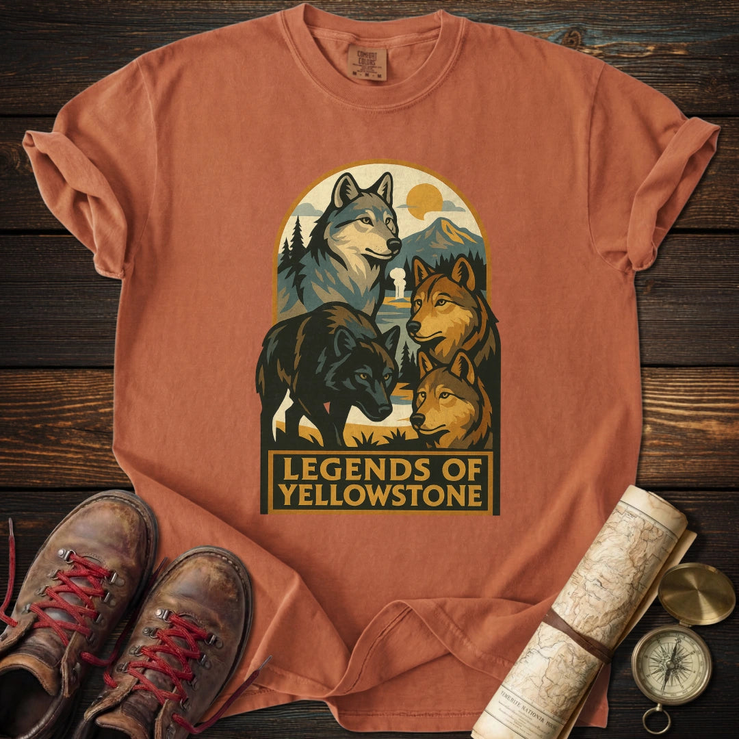 Legends of Yellowstone Wolf T-Shirt