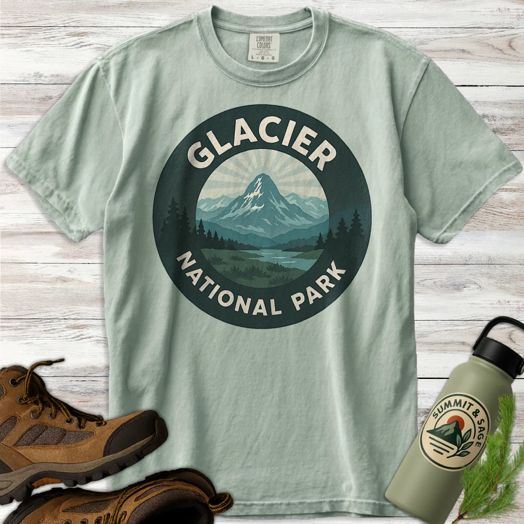 Glacier National Park Badge T-Shirt