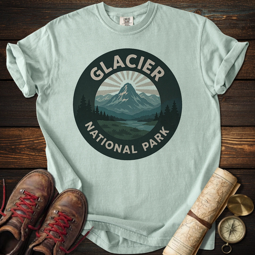 Glacier National Park Badge T-Shirt
