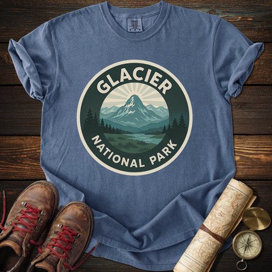 Glacier National Park Badge T-Shirt